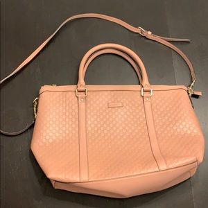 Gucci microguccicima large leather satchel
